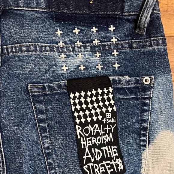 Ksubi Distressed Blue Skinny Jeans